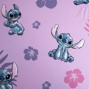 Bawełniane prześcieradło dziecięce z gumką 90x200 cm Lilo and Stitch – Jerry Fabrics