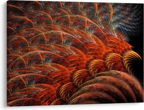 Obraz - Abstrakcyjna imitacja piór (70x50 cm)