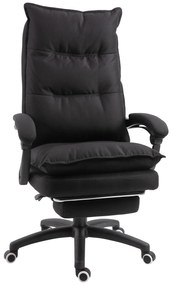 Vinsetto Fotel biurowy z masażerem obrotowy z regulacją wysokości funkcja masażu czarny wygodny | Aosom PL