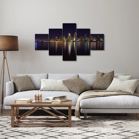 Obraz miasta nocą (125x70 cm)