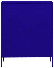 Granatowa szafka gospodarcza w stylu industrialnym H6-D23