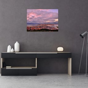 Obraz - Zmierzch nad miastem (70x50 cm)