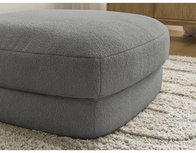 Ciemnoszary podnóżek z materiału bouclé Leonore – Bobochic Paris