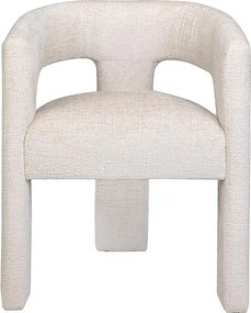 Krzesło 62x75x58 cm beżowe Leith LET71N