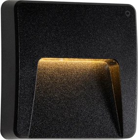 Zestaw 2 czarnych kwadratowych lamp zewnętrznych LED IP65 - Gem