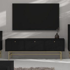 Szafka RTV stojąca TORINO 180 cm do Salonu pod Telewizor - Grafit