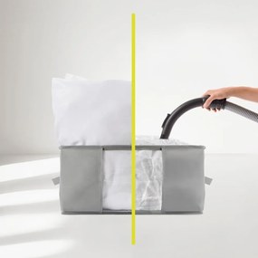 Plastikowy próżniowy pojemnik do przechowywania ubrań 40x40x25 cm – Homéa