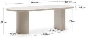 Stół 100x240 cm Nealy – Kave Home