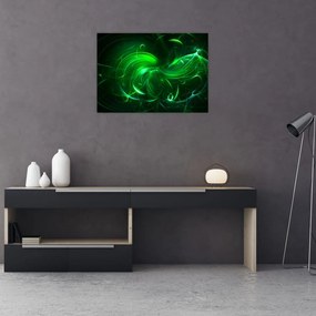 Obraz - zielona abstrakcja (70x50 cm)