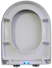 Deska sedesowa wolnoopadająca Soft-Close U1002Biały połysk z oświetleniem LED