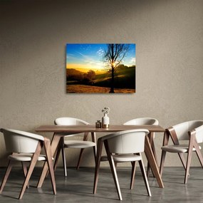 Obraz na szkle- wschód słońca (70x50 cm)