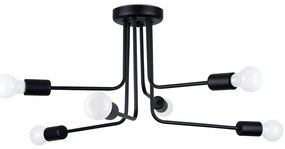 Żyrandol NORAH 6 czarny SOLLUX  LIGHTING