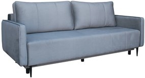Szara rozkładana sofa z pojemnikiem W5-G59