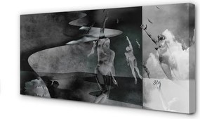 Zdjęcie na płótnie Ludzie pod Czarnym Niebem