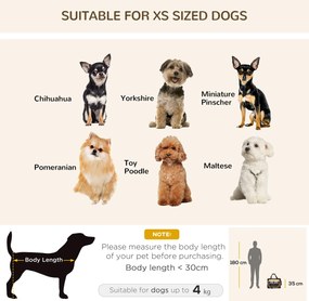 PawHut Torbik transportujący Torba transportowa, 3 wejścia, składana, 70 x 51 x 50 cm, Brązowy + Beżowy