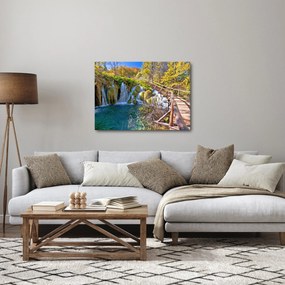 Obraz - Wejście na wodospady (70x50 cm)