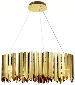 Lampa sufitowa metalowa APP1764-8CP GOLD