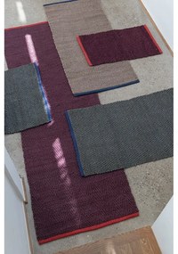 Bordowy dywan z juty 50x80 cm Notes – Mette Ditmer Denmark