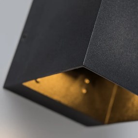 Zestaw 4 nowoczesnych lamp ściennych czarnych - Transfer