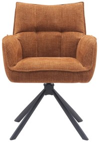 Pomarańczowe krzesła zestaw 2 szt. Marilla – Unique Furniture