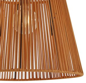 Zewnetrzna Lampa sufitowa zewnętrzna w stylu japandi z pomarańczową liną IP54 - JaylaJapandi Oswietlenie zewnetrzne
