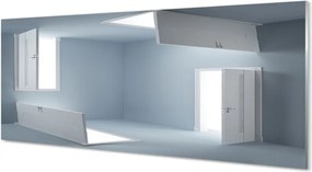 Panel szklany do Kuchni Trójwymiarowa Iluzja Drzwi