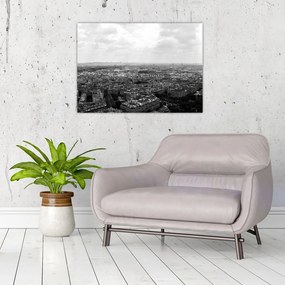 Obraz na szkle - Dachy domów w Paryżu (70x50 cm)