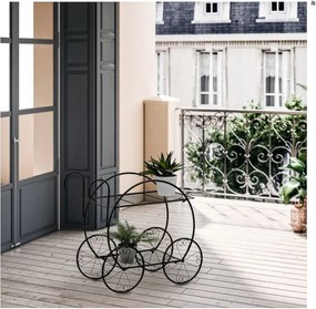 STILISTA Kwietnik, wózek, 66 x 60 x 28 cm, stal