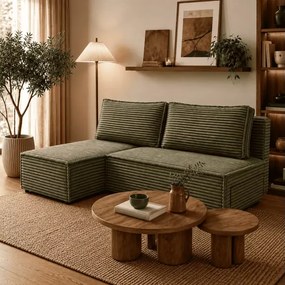 Narożnik Ferucce z funkcją spania 200x140 pojemnik nowoczesny do salonu