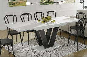 Stół rozkładany LARA 130(210)x80 biały połysk