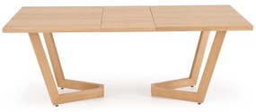 MASSIVE 3 stół rozkładany 160-250x90x77 cm dąb naturalny 6-10 osobowy