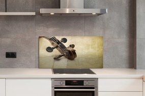 Szkło Ozdobne do Kuchni Nuty i Struny Gitary