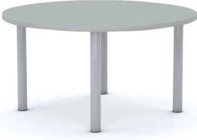 Stół szkolny Smart okrągły 100 cm, rozmiar 4-6, blat szary / nogi szare