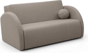 Sofa rozkładana Nubi trzyosobowa 140 cm z pojemnikiem - beżowa boucle Quelle 16