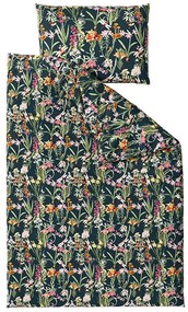 PrzytulneMieszkanie.pl PrzytulneMieszkanie.pl Bawełniana pościel MYSTIC GARDEN ciemnozielona Rozmiar pościeli: 70 x 90 cm | 140 x 220 cm