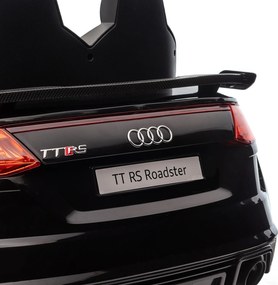 HOMCOM Dziecięcy Samochód Elektryczny, Audi TT RS Roadster, 3 km/h, Pilot, LED, USB, Czarny