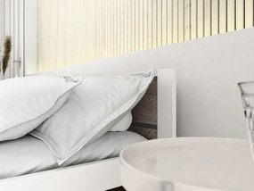 Łóżko IKAROS DOUBLE 90 x 200 cm, biały/dąb truflowy Stelaż: Bez stelaża, Materac: Bez materaca