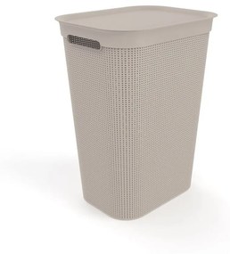 Beżowy plastikowy kosz na pranie 50 l Brisen – Rotho