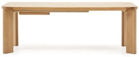 Rozkładany stół z blatem w dekorze dębu 100x200 cm Jondal – Kave Home