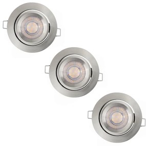 Ledvance - SET 3x LED Ściemnialne oświetlenie wpuszczane SIMPLE LED/4,9W/230V