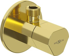 Mexen T zawór kątowy do baterii 1/2"x3/8", złoty - 79973-50