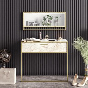 Stolik dekoracyjny Polka Aynali White