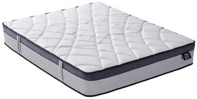 Materac hybrydowy 140 x 190 cm z 5-strefowymi sprężynami kieszeniowymi i pianką z pamięcią kształtu grub. 30 cm - PATNOS marki YSMÉE