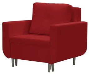 Fotel rozkładany z funkcją spania RED Czerwony