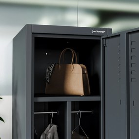 Szafka pracownicza metalowa antracytowa KACPER 1 Plus 400 x 1800 x 500 mm