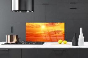 Panel Szklany Słoneczny Blask nad Morzem