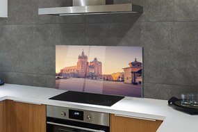 Panel Szklany Poranek przy Bazylice w Krakowie