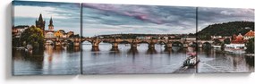 Obraz rzeki Wełtawy (170x50 cm)