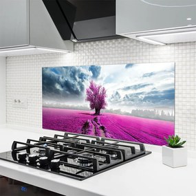 Panel Szklany Drzewo na Horyzoncie Łąki