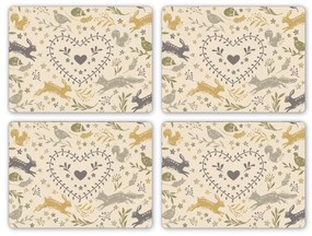 Zestaw 4 korkowych mat stołowych Cooksmart ® Woodland, 29x21 cm